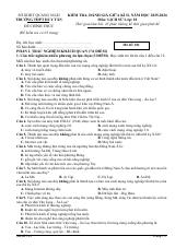 Đề thi Giữa kì 2 Lịch sử 10 năm 2025-2026 trường THPT Duy Tân (Quảng Ngãi)